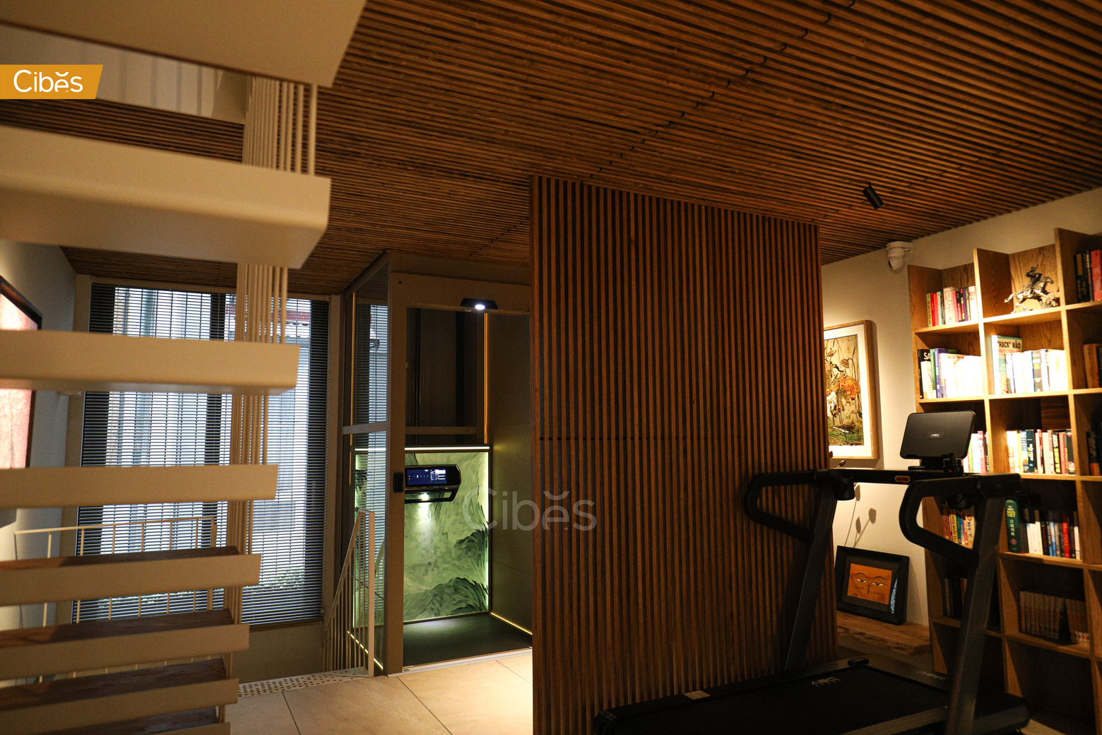 Phường Yên Hòa, Hà Nội - Thang máy lắp đặt từ tầng 2 tại ngôi nhà xây mới hoàn toàn4